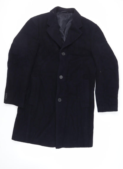 Mens UK Size 40 Bruce & Borough Blue Overcoat
