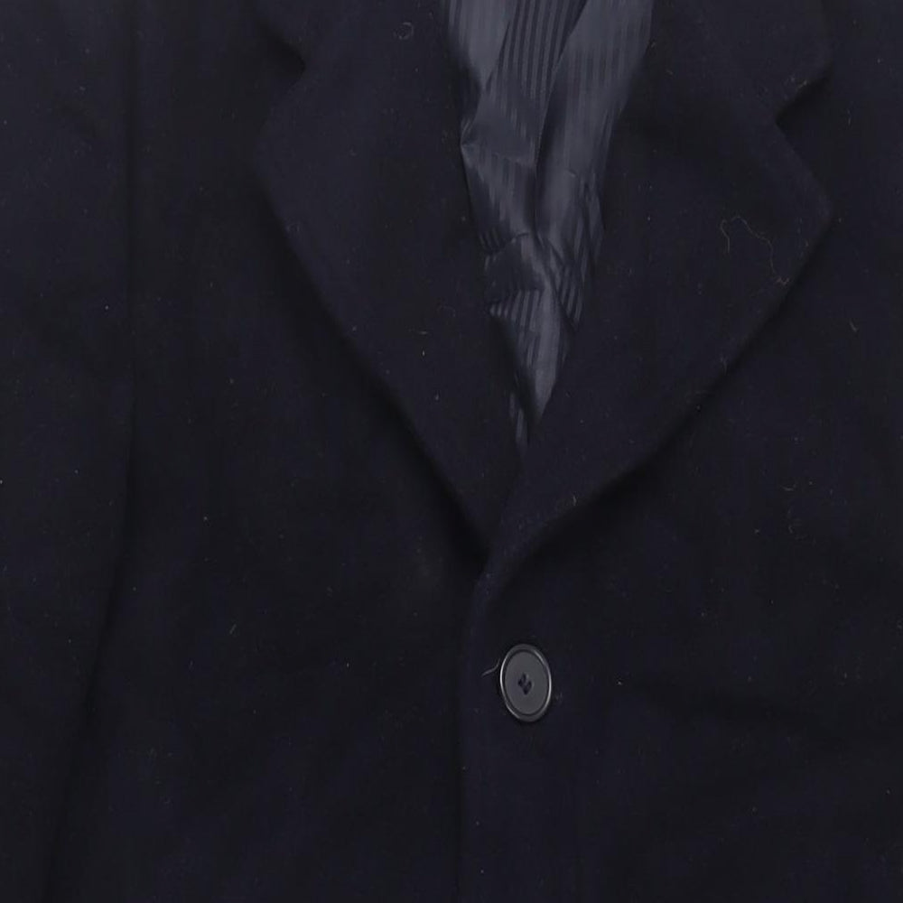 Mens UK Size 40 Bruce & Borough Blue Overcoat