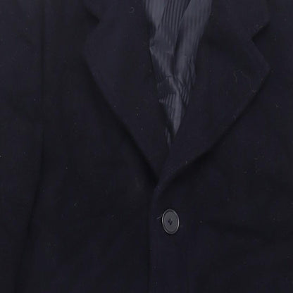 Mens UK Size 40 Bruce & Borough Blue Overcoat