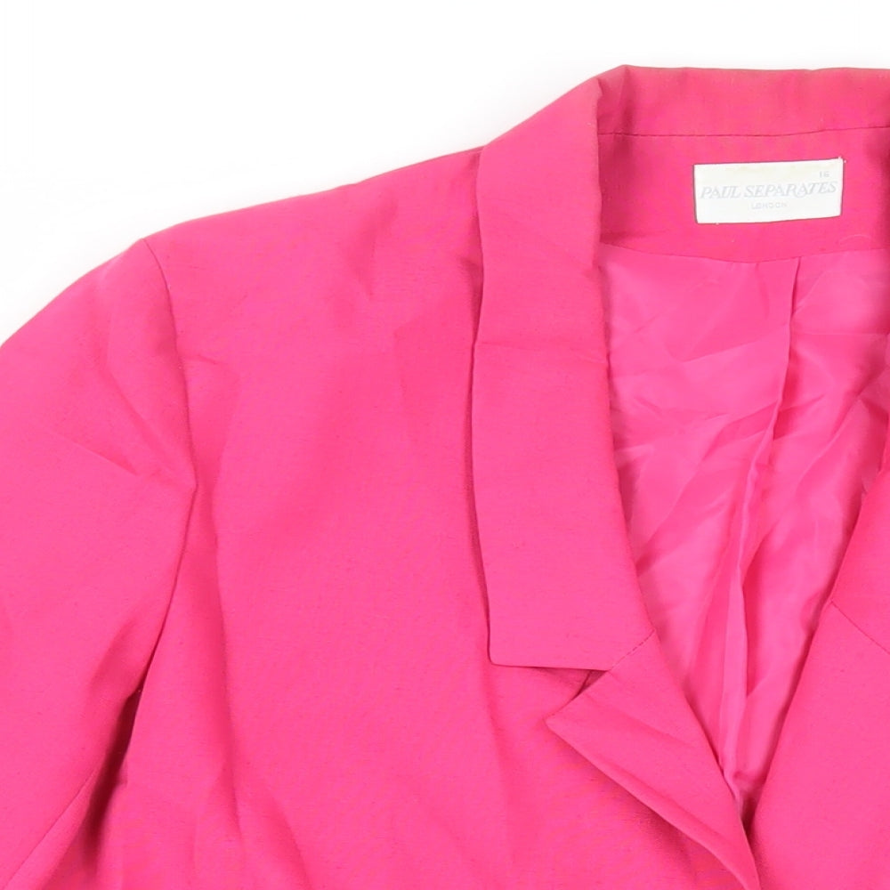 Womens UK Size 16 Paul Separates Pink Jacket