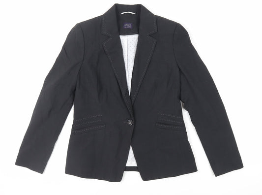 Womens UK Size 12 Marks and Spencer Black Jacket