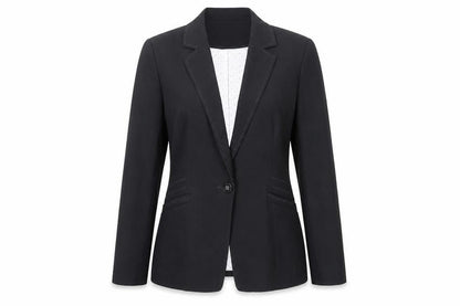 Marks & Spencer Womens Black Jacket Blazer Size 12 Button
