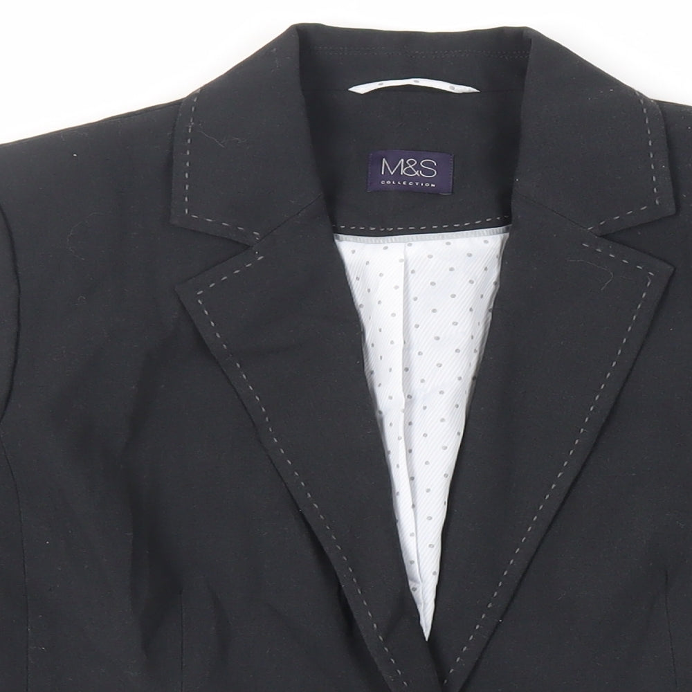 Womens UK Size 12 Marks and Spencer Black Jacket