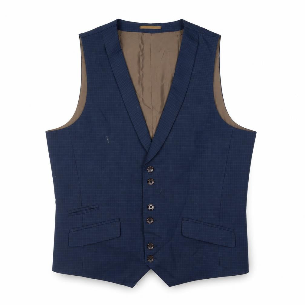 Mens UK Size 46 Fellini Regular Blue Suit Jacket