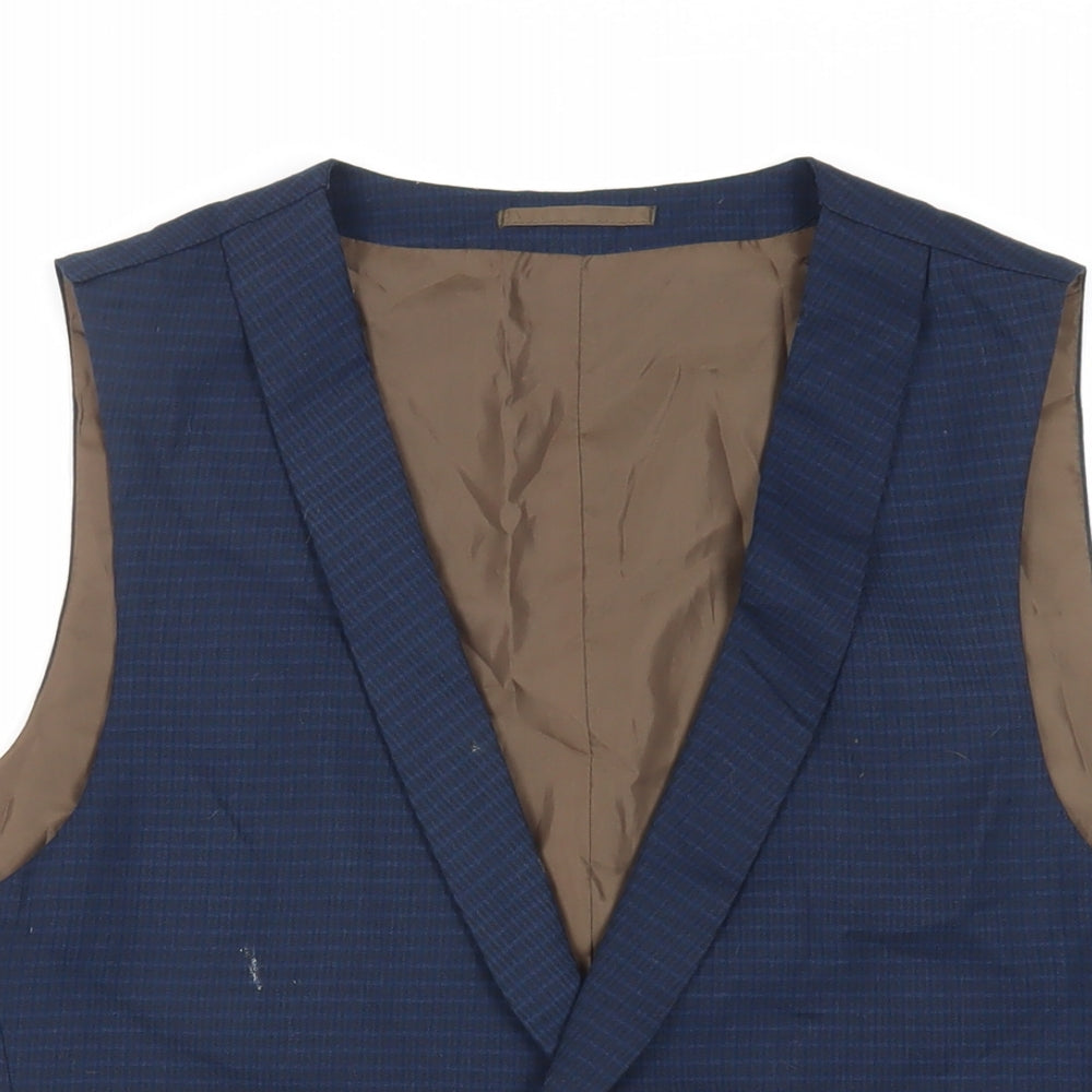 Mens UK Size 46 Fellini Regular Blue Suit Jacket