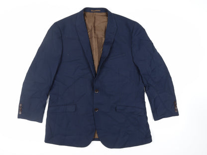 Mens UK Size 46 Fellini Regular Blue Suit Jacket