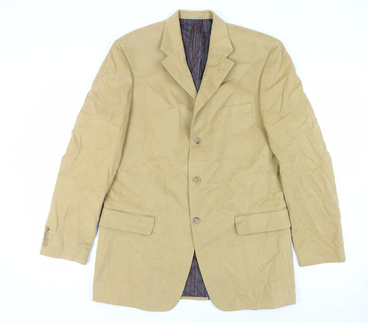 Mens UK Size 42 BARUTTI Regular Beige Suit Jacket