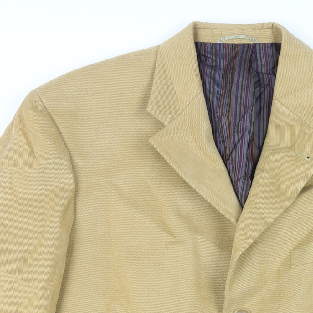 Mens UK Size 42 BARUTTI Regular Beige Suit Jacket