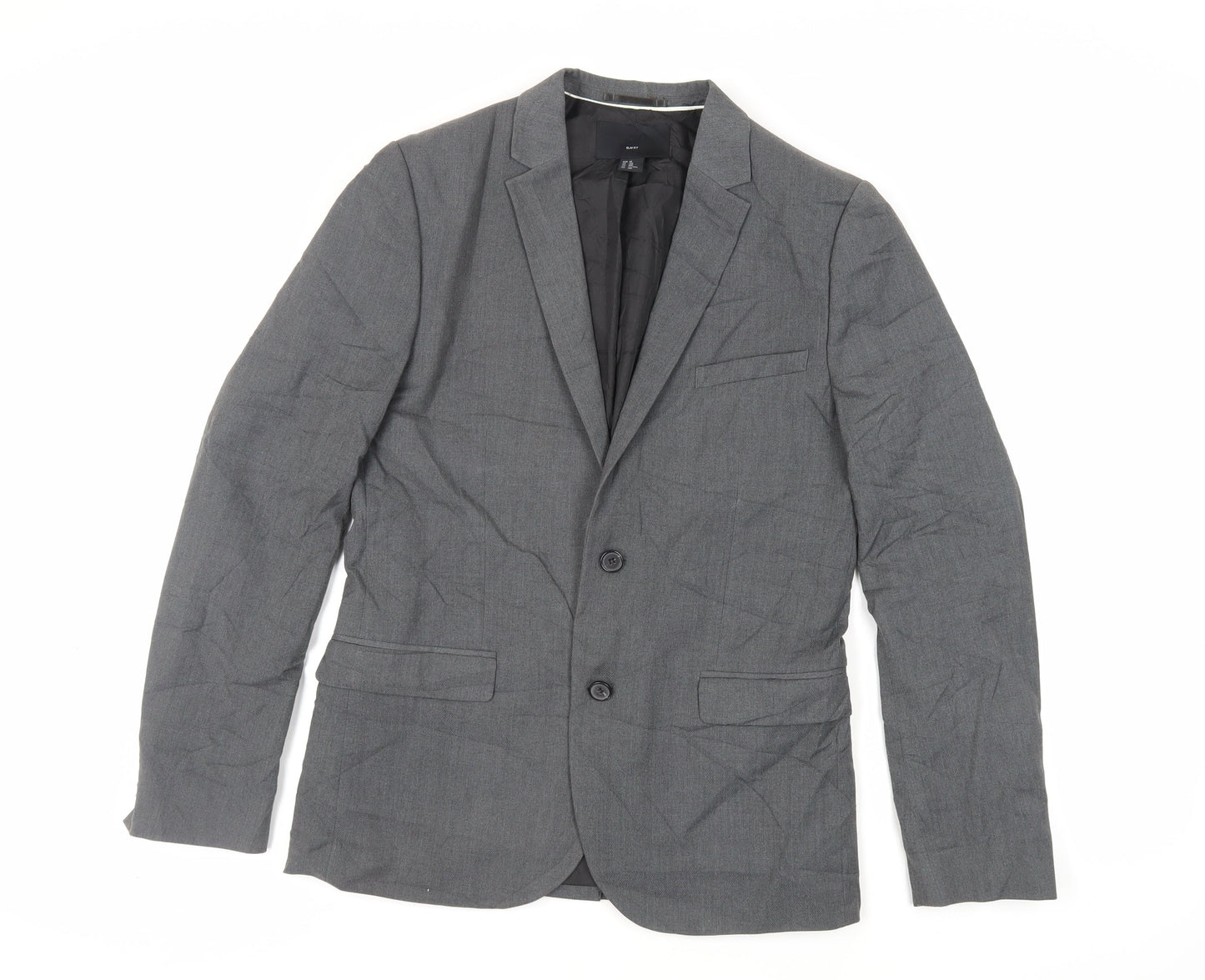 Mens UK Size 38 H&M Regular Grey Suit Jacket