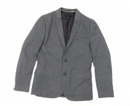 Mens UK Size 38 H&M Regular Grey Suit Jacket