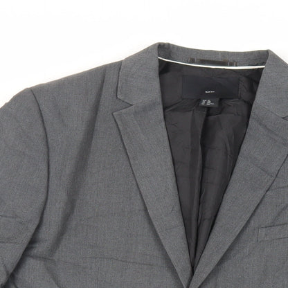 Mens UK Size 38 H&M Regular Grey Suit Jacket