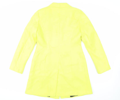 Womens UK Size 10 Marks and Spencer Yellow Overcoat
