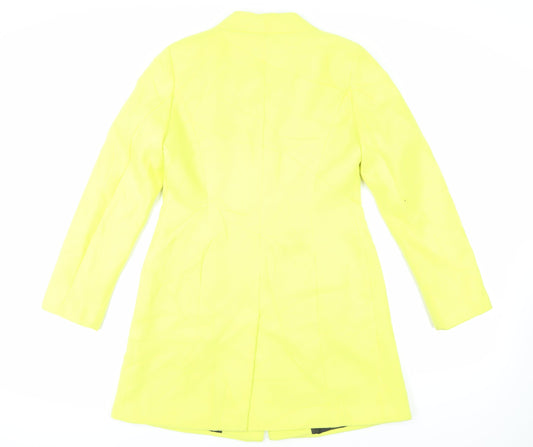 Womens UK Size 10 Marks and Spencer Yellow Overcoat