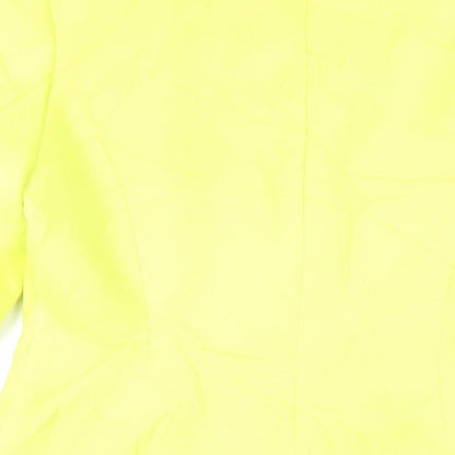 Womens UK Size 10 Marks and Spencer Yellow Overcoat