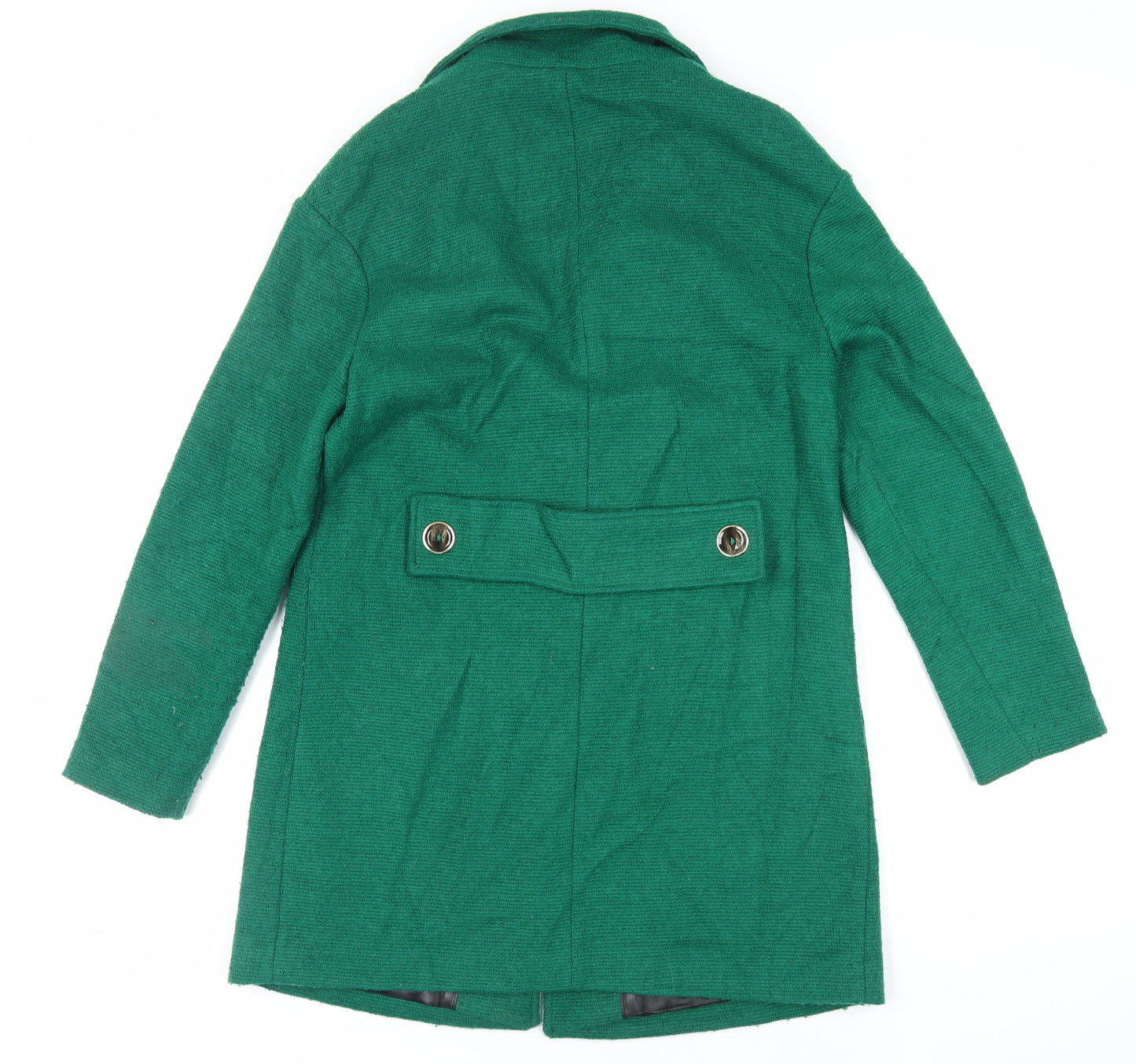 Womens UK Size 10 Marks and Spencer Green Pea Coat