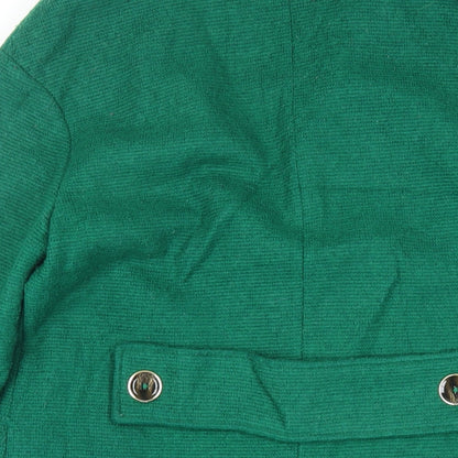 Womens UK Size 10 Marks and Spencer Green Pea Coat