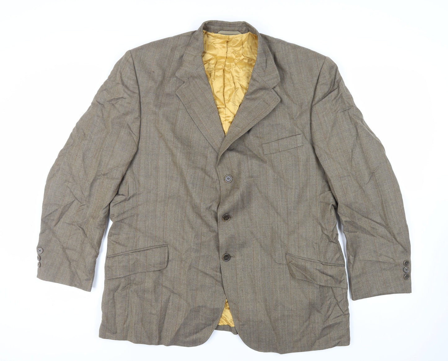 Mens UK Size 46 Gurteen Regular Brown Suit Jacket