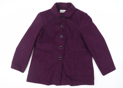 Womens UK Size 20 EWM Purple Pea Coat