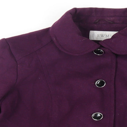 Womens UK Size 20 EWM Purple Pea Coat