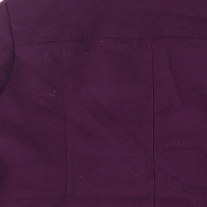 Womens UK Size 20 EWM Purple Pea Coat