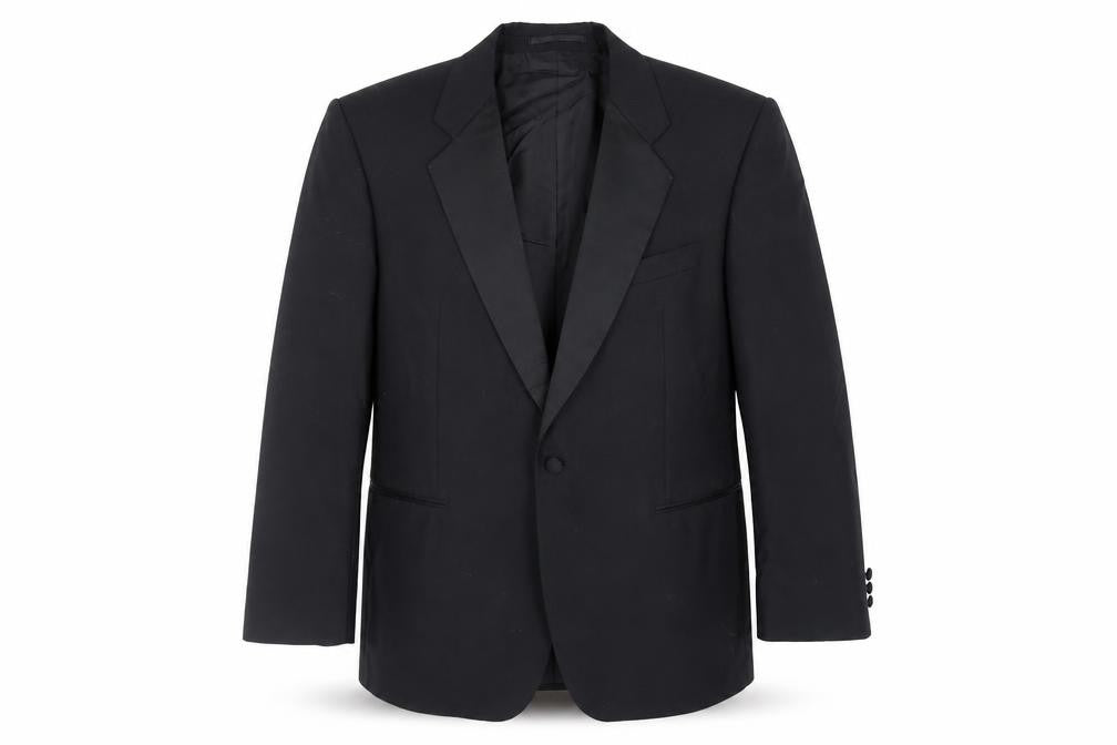 Mens UK Size 42 Marks and Spencer Regular Black Suit Tuxedo