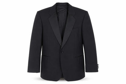 Mens UK Size 42 Marks and Spencer Regular Black Suit Tuxedo
