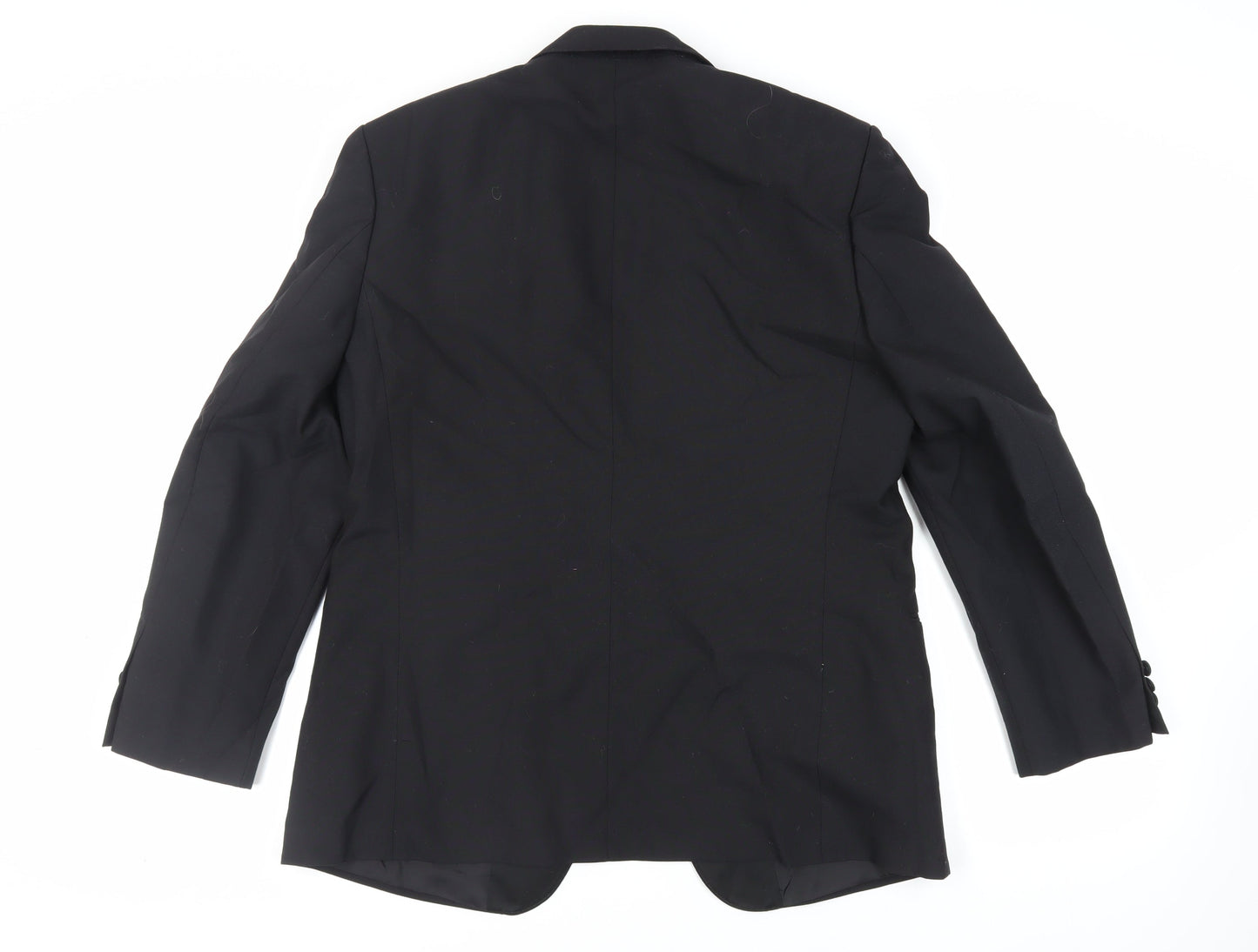 Mens UK Size 42 Marks and Spencer Regular Black Suit Tuxedo