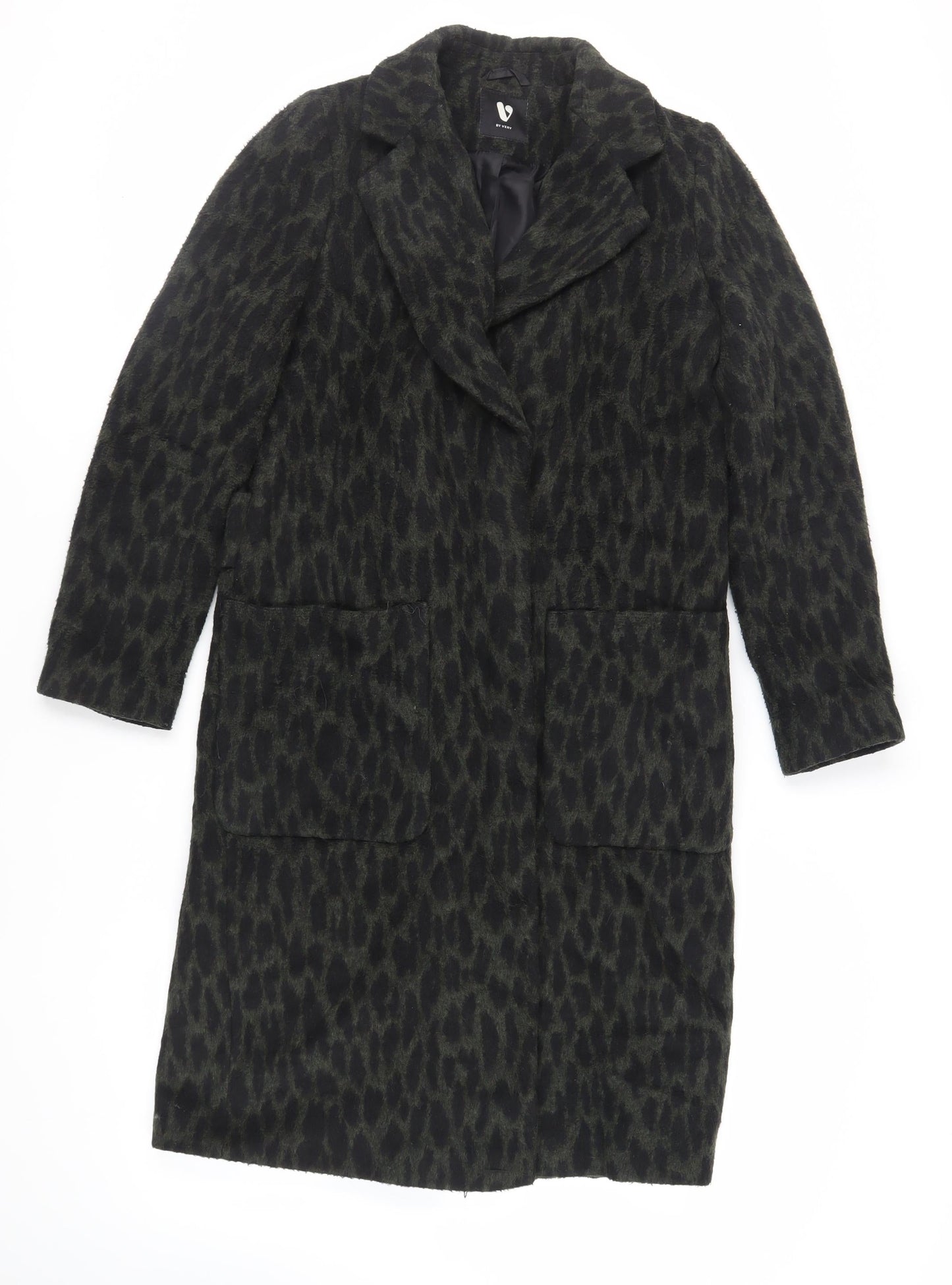 Womens UK Size 10 Very Green Overcoat