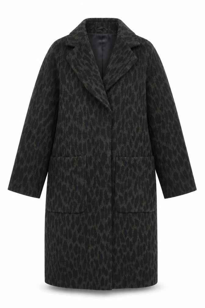Womens UK Size 10 Very Green Overcoat