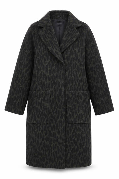 Womens UK Size 10 Very Green Overcoat