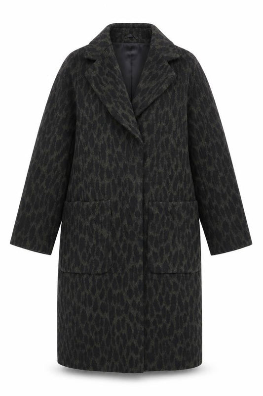 Womens UK Size 10 Very Green Overcoat