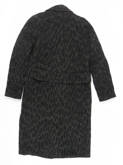 Womens UK Size 10 Very Green Overcoat