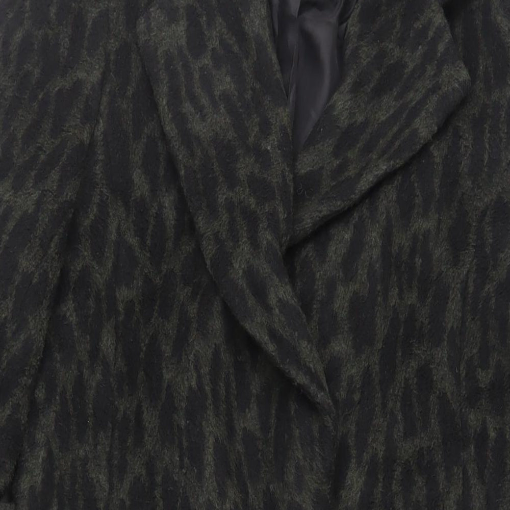 Womens UK Size 10 Very Green Overcoat