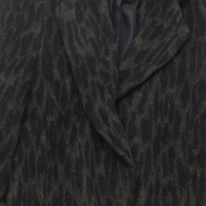 Womens UK Size 10 Very Green Overcoat
