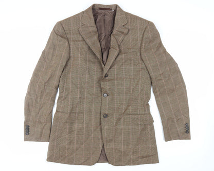 Mens UK Size 38 Ermenegildo Zegna Regular Brown Suit Jacket