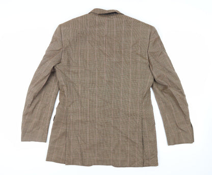 Mens UK Size 38 Ermenegildo Zegna Regular Brown Suit Jacket