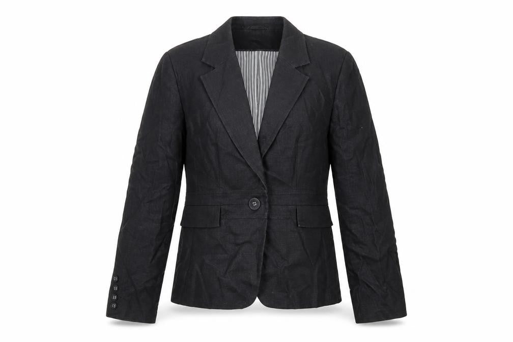 Next Womens Black Jacket Blazer Size 12 Snap