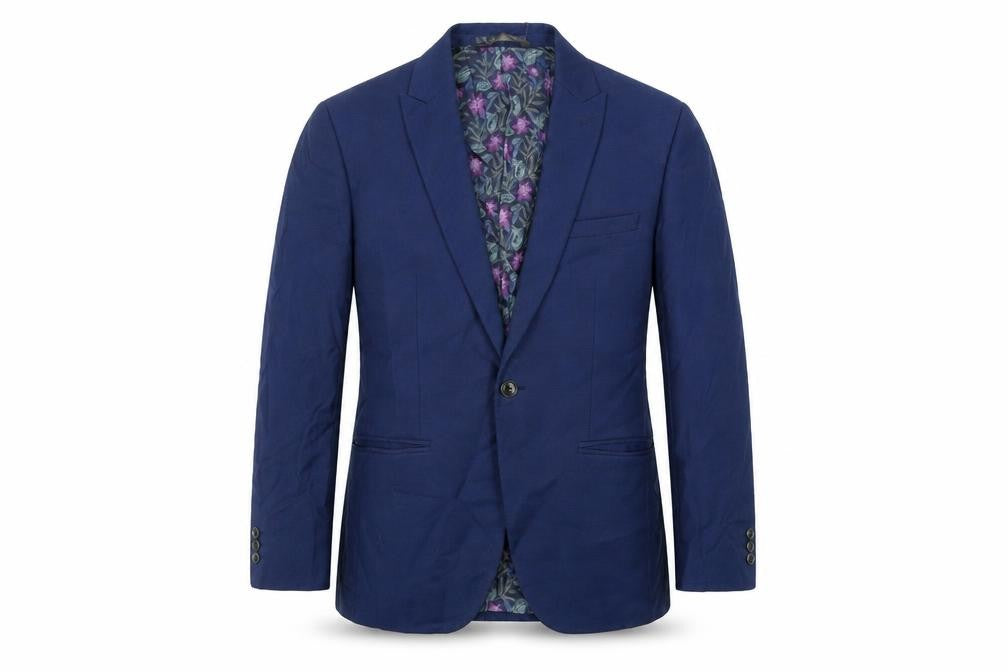 Mens UK Size 40 Marks and Spencer Regular Blue Suit Jacket