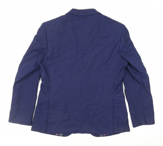 Mens UK Size 40 Marks and Spencer Regular Blue Suit Jacket
