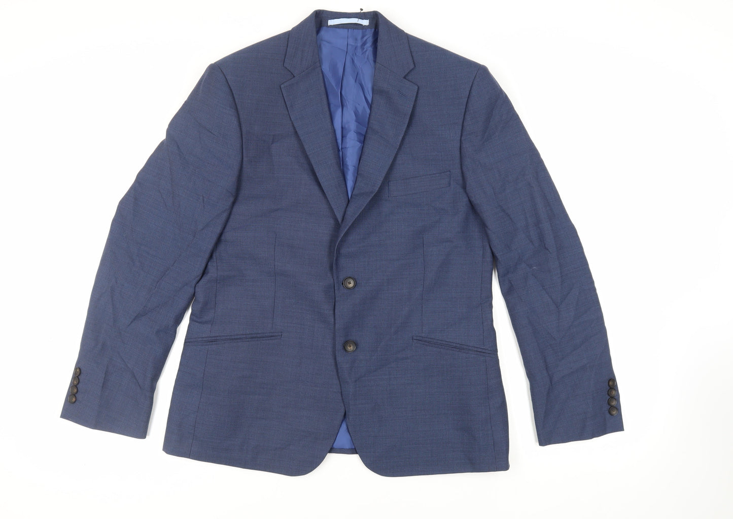 Mens UK Size 40 Marks and Spencer Regular Blue Suit Jacket