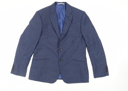 Mens UK Size 40 Marks and Spencer Regular Blue Suit Jacket