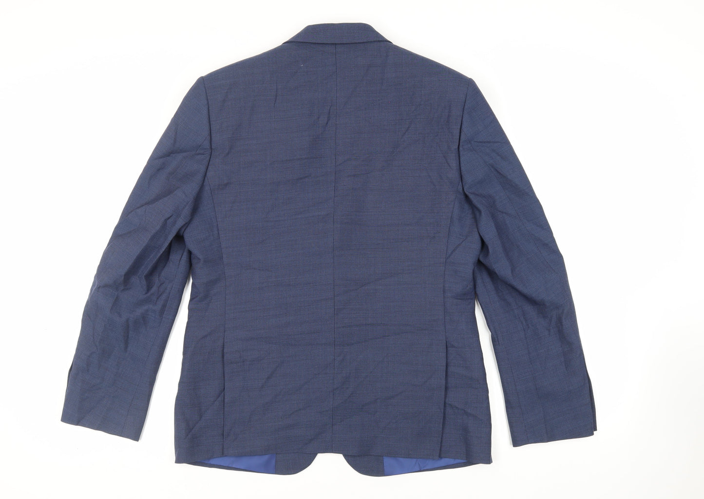 Mens UK Size 40 Marks and Spencer Regular Blue Suit Jacket