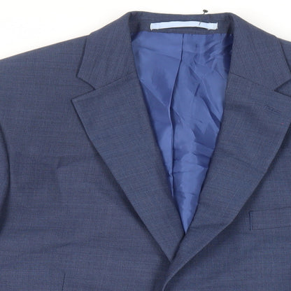 Mens UK Size 40 Marks and Spencer Regular Blue Suit Jacket