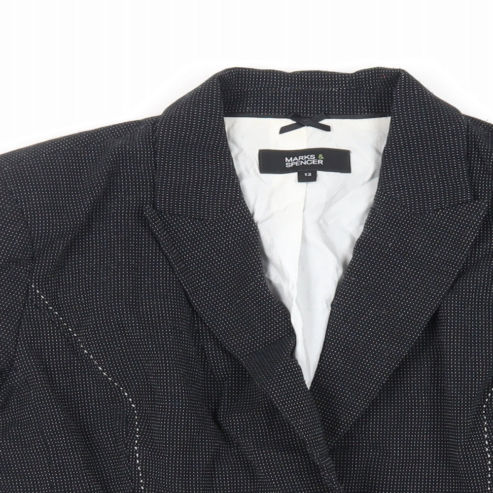 Womens UK Size 12 Marks and Spencer Black Jacket