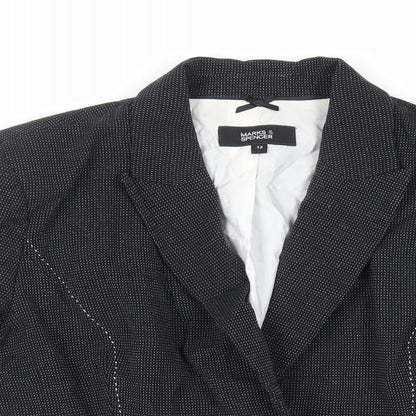 Womens UK Size 12 Marks and Spencer Black Jacket
