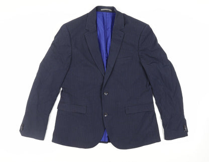 Mens UK Size 40 Marks and Spencer Regular Blue Suit Jacket