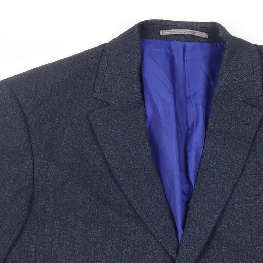 Mens UK Size 40 Marks and Spencer Regular Blue Suit Jacket