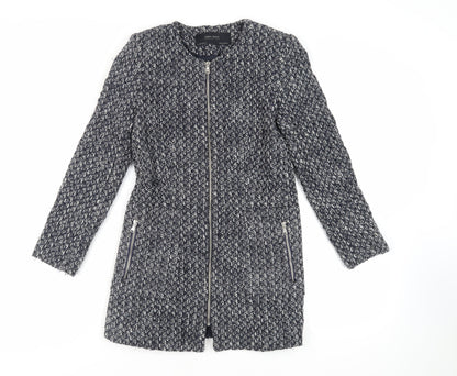 Womens UK Size S Zara Blue Overcoat