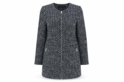 Womens UK Size S Zara Blue Overcoat