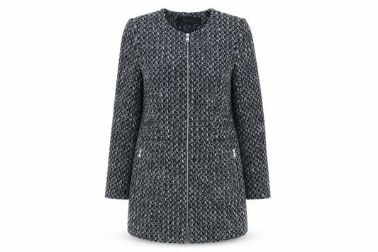 Womens UK Size S Zara Blue Overcoat